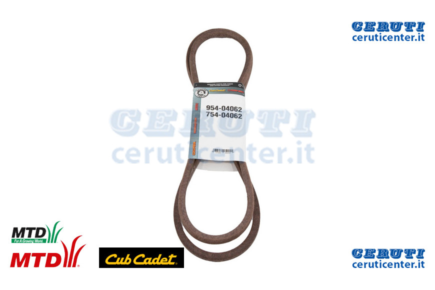 Cinghia:V-Typ:A Sec X 77.75 - MTD / Cub Cadet - Originale - 954-04062