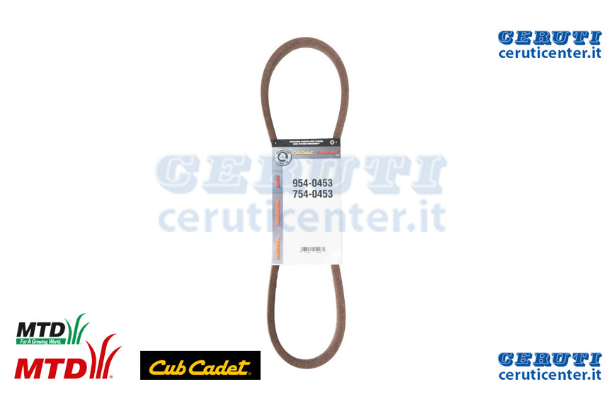 Cinghia:V Type:5L X36.25 Lg - MTD / Cub Cadet - Originale - 754-0453 - Sostituisce - 754-0453