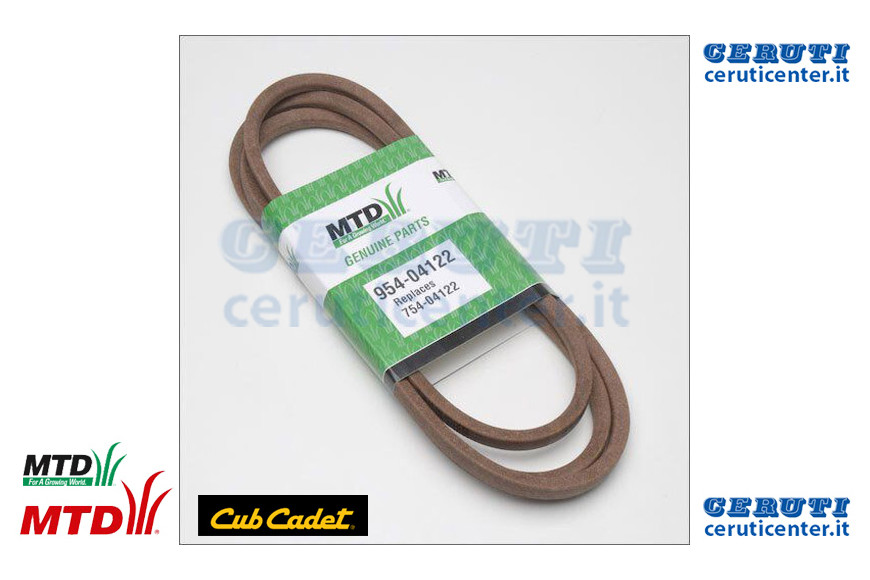 Cinghia:V-Type: A Sec X 90.0 - MTD / Cub Cadet - Originale - 954-04122 - Sostituisce - 954-04122