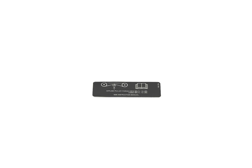 Decal-Belt Tension - Originale Toro - 110-1734