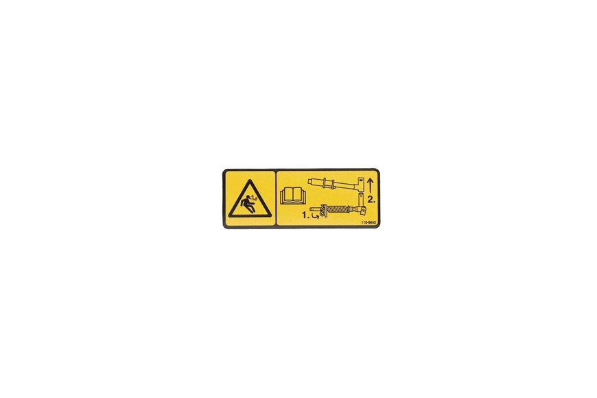 Decal-Warning - Originale Toro - 110-9642