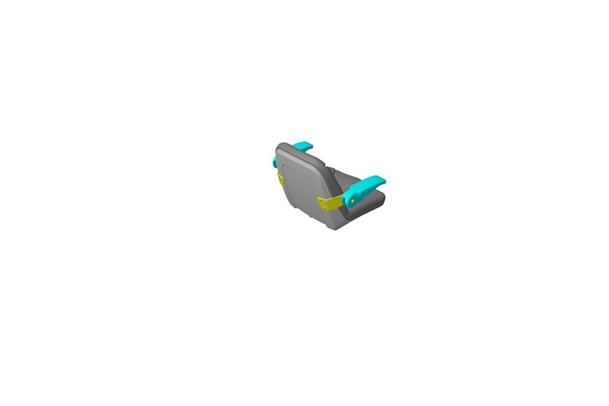 18 Inch Seat Asm (W/Arm Rests) - Originale Toro - 110-6777
