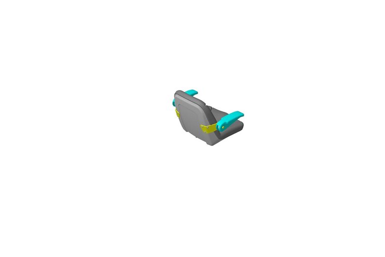 18 Inch Seat Asm (W/Arm Rests) - Originale Toro - 110-6777