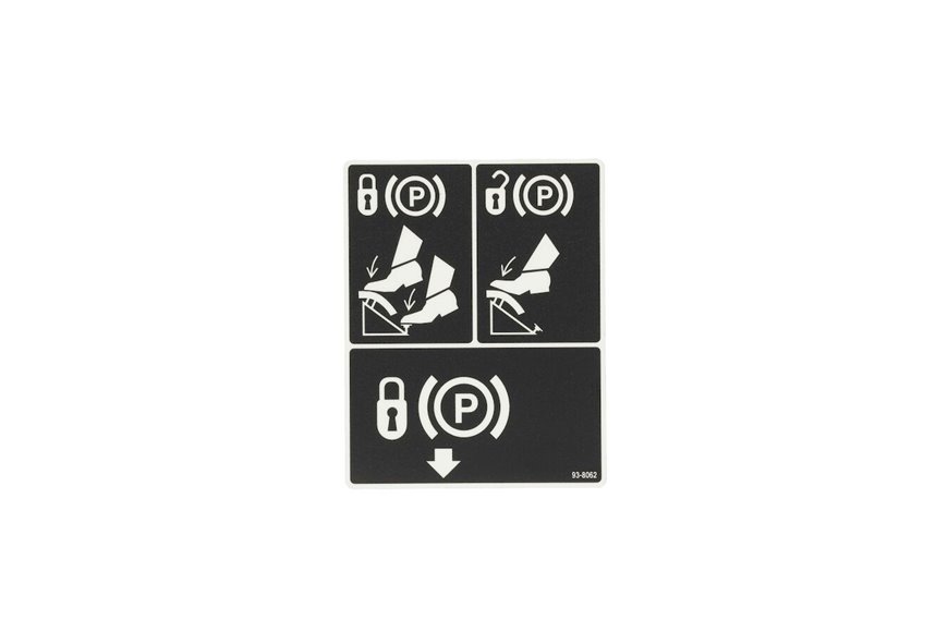 Decal-Brake, Parking - Originale Toro - 93-8062