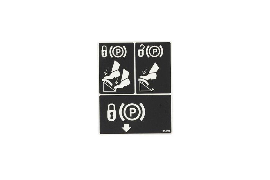 Decal-Brake, Parking - Originale Toro - 93-8062