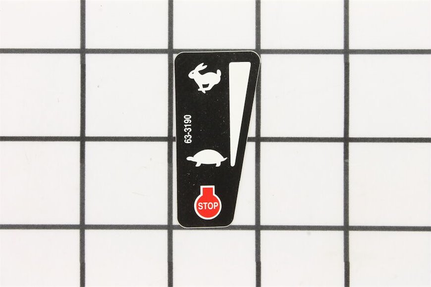 Decal-Throttle - Originale Toro - 63-3190