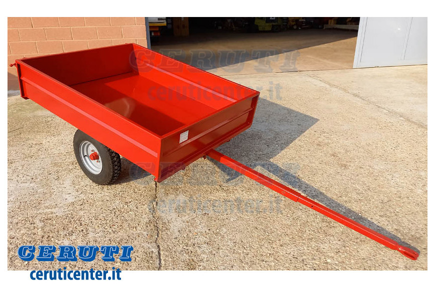 Carts For Motocoltivatore BCS Ferrari Dump Brake With 120x150 cm Capacity 500kg Wheels ø 450-10