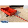 Chariots pour Motocoltivatore BCS Ferrari Dump frein avec 120x150 cm Capacité de roues ø 450-10