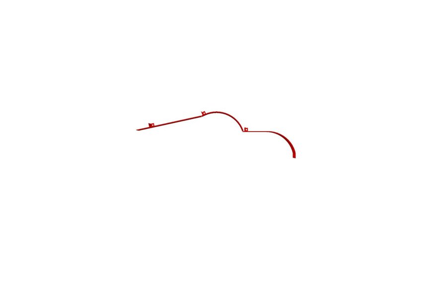 Baffle Asm (52 Tf Welded) (Red) - Originale Toro - 114-5844-01