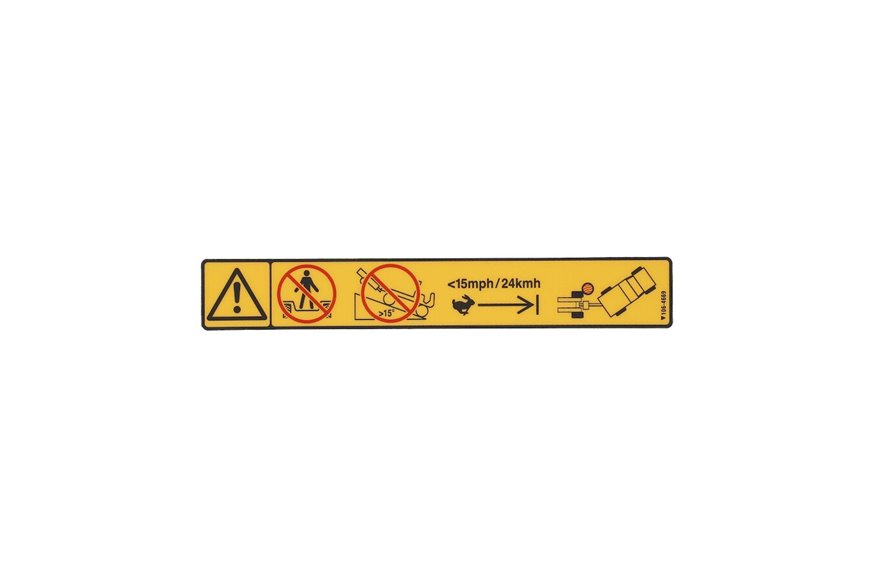 Decal-Warning, Trailer - Originale Toro - 106-4669