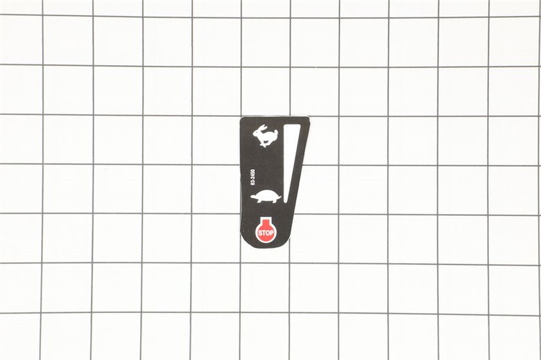 Throttle Decal, Int'L - Originale Toro - 63-2450