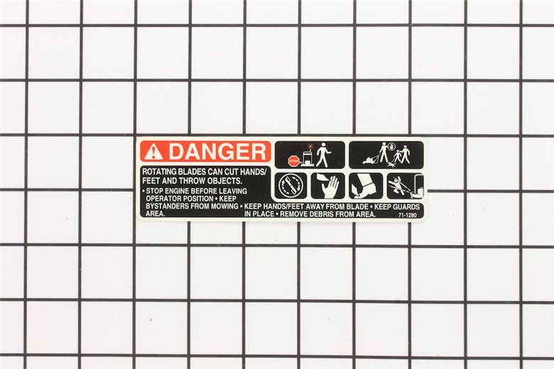 Decal-Instruction, Safety - Originale Toro - 71-1280