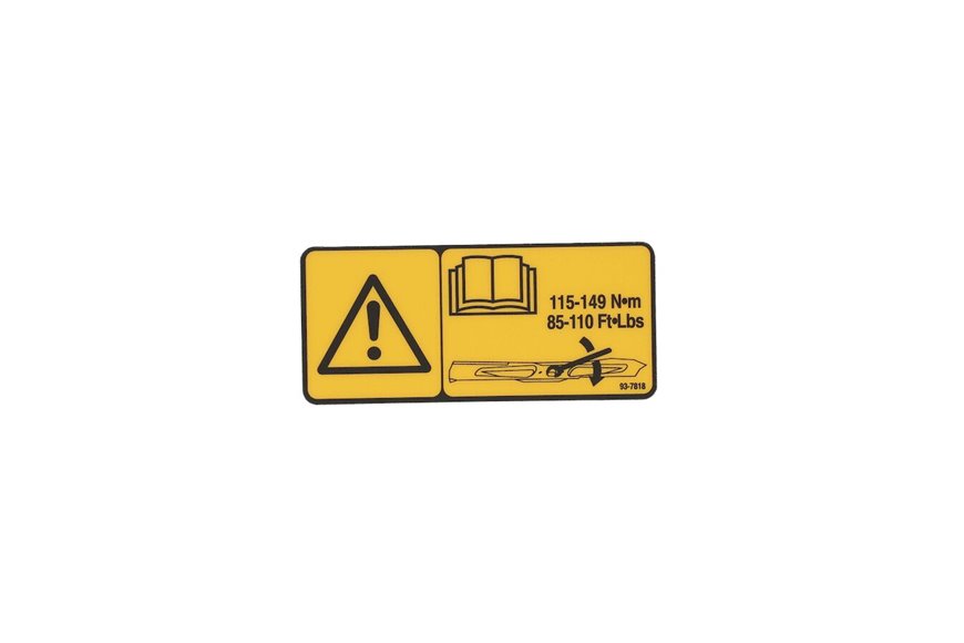 Decal-Torque, Blade Bolt - Originale Toro - 93-7818
