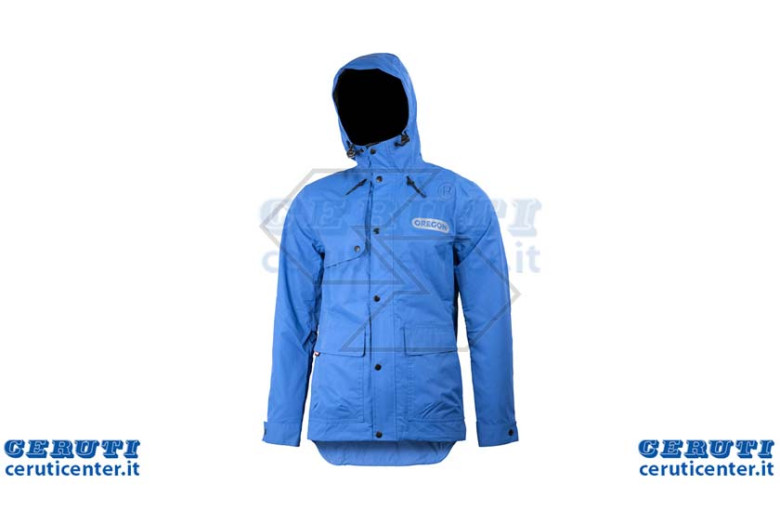 Veste imperméable bleu à capuchon Oregon - Taille M