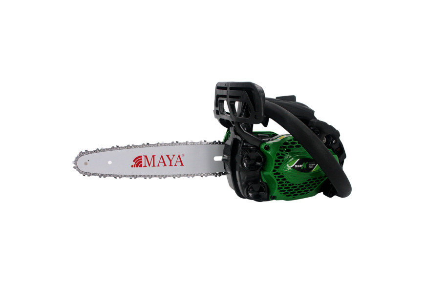 Tronçonneuse à essence TecnoK 25 cc avec guide-chaîne de 25 cm/10 ", micro-chaîne 1/4 ", épaisseur 1,1 mm/0,043 ", 60 maillons