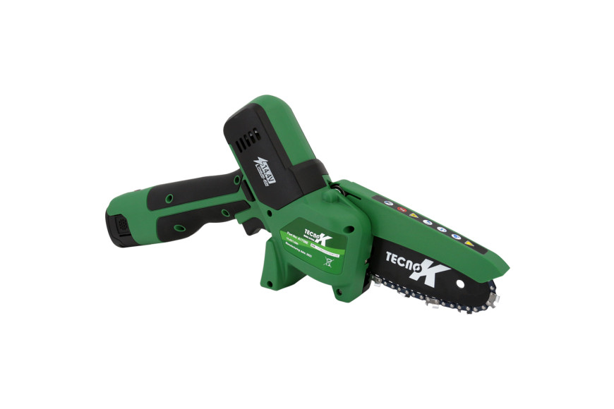 TecnoK Akku-Gartenschere mit Lithium-Akku 14,4 V – 1,5 Ah, Schnittdurchmesser 100 mm