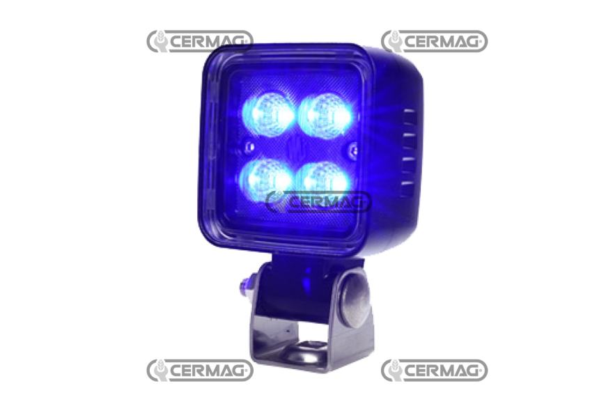 LED-Arbeitsleuchte 12/70V BLAU Lumen 2700 lm - 4 LEDs