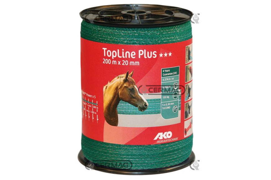 Nastro Verde Per Recinzioni -classic Lunghezza 200 M Larghezza 20 Mm