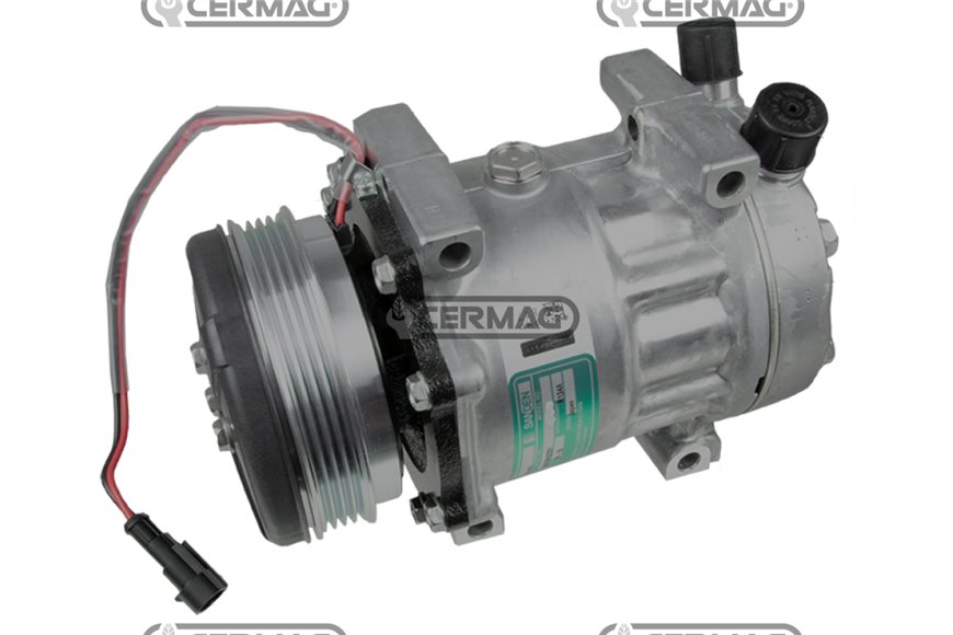 Compressore Sanden Per Gas R134 Tensione 12 V Puleggia 4 X 112 Mm