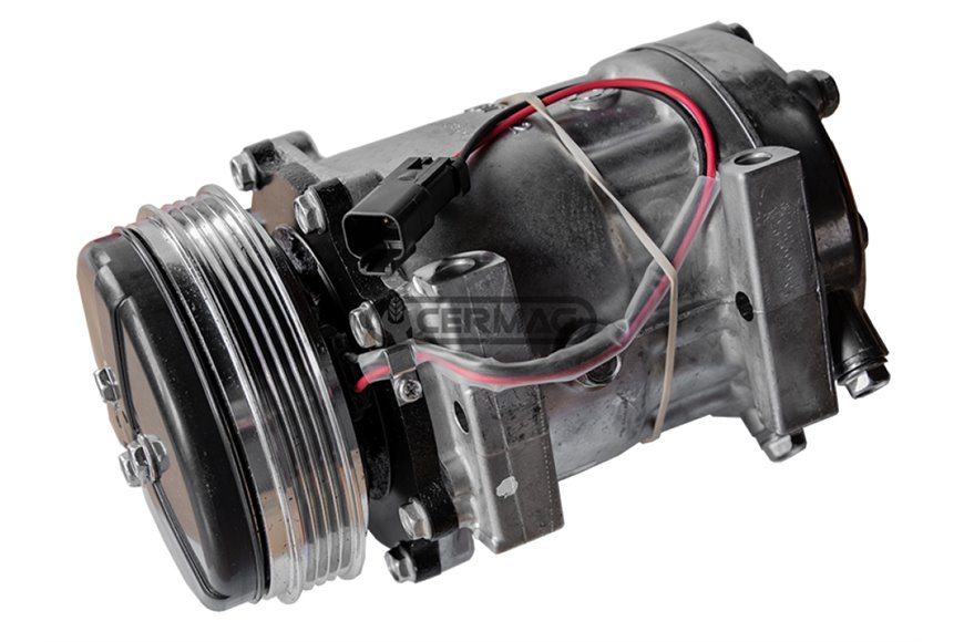 Compressore Sanden Per Gas R134 Tensione 12 V Puleggia 6 X 119 Mm
