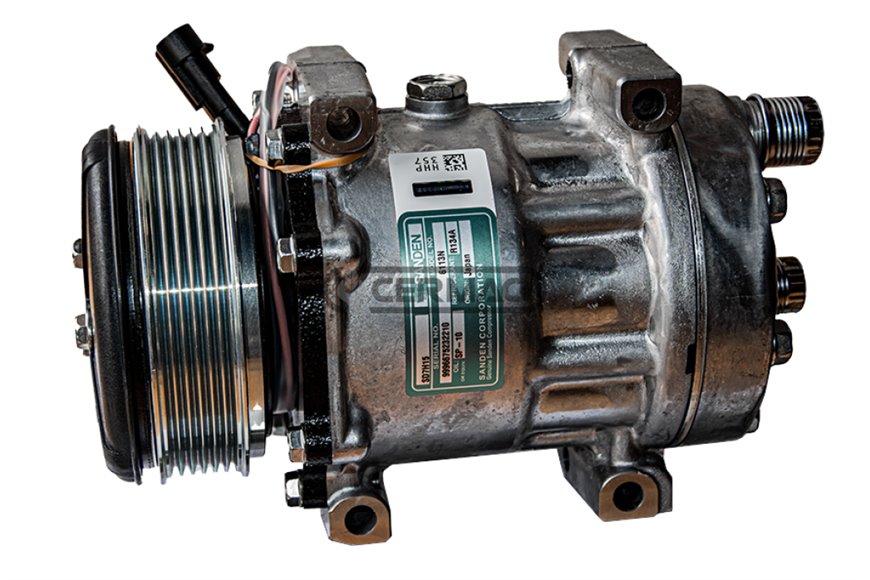 Compressore Sanden Per Gas R134 Tensione 12 V Puleggia 6 X 112 Mm