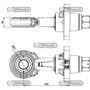 Occhione Di Traino Girevole Diametro 51 Mm Fori 8x21 Mm
