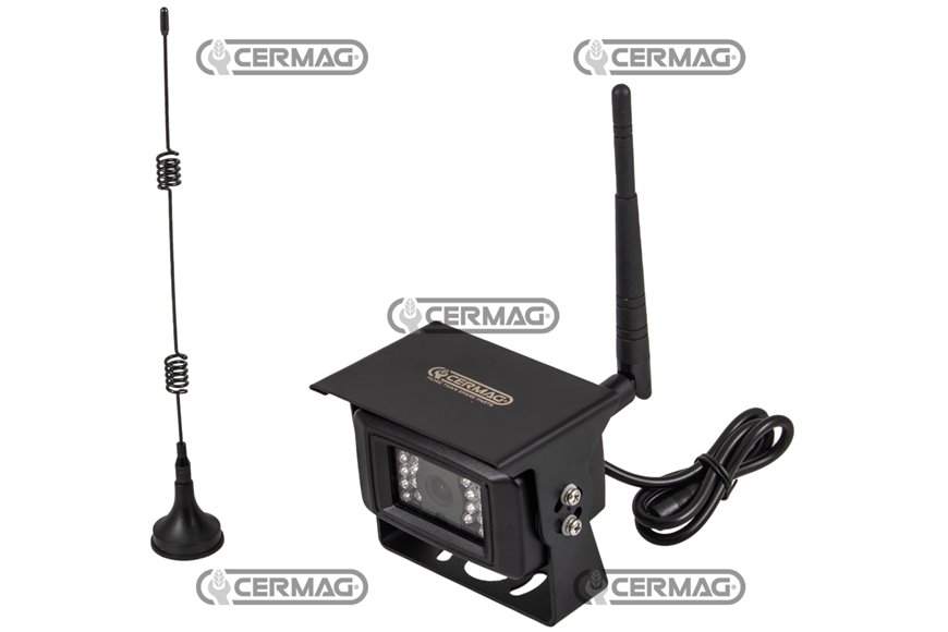 Telecamera Wireless 12-24 Volt Con Microfono Antenna E Cavo 3 Mt
