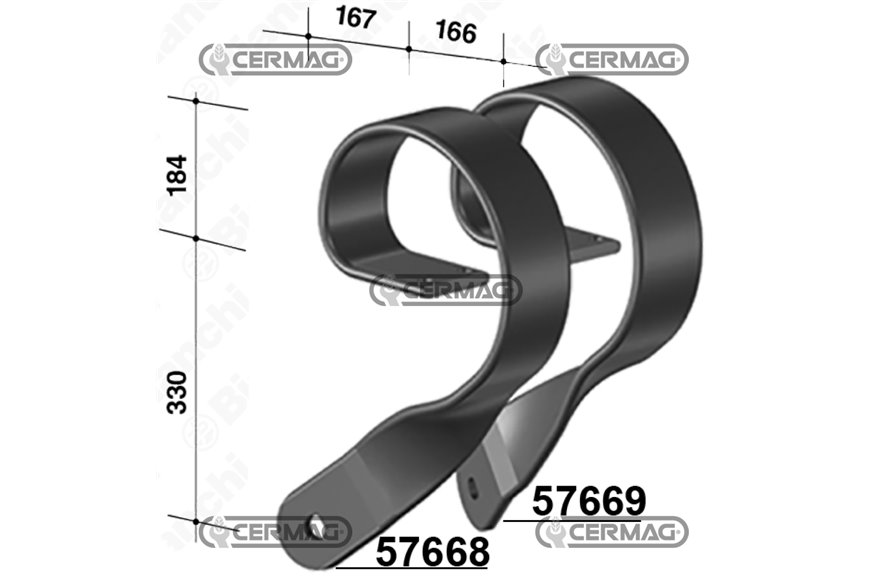 Molla 100x16 Per Dischi Lato Destro