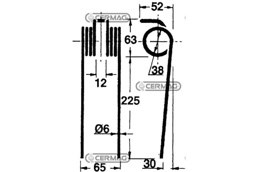 Molla Per Ranghinatore a Cinghia/catena