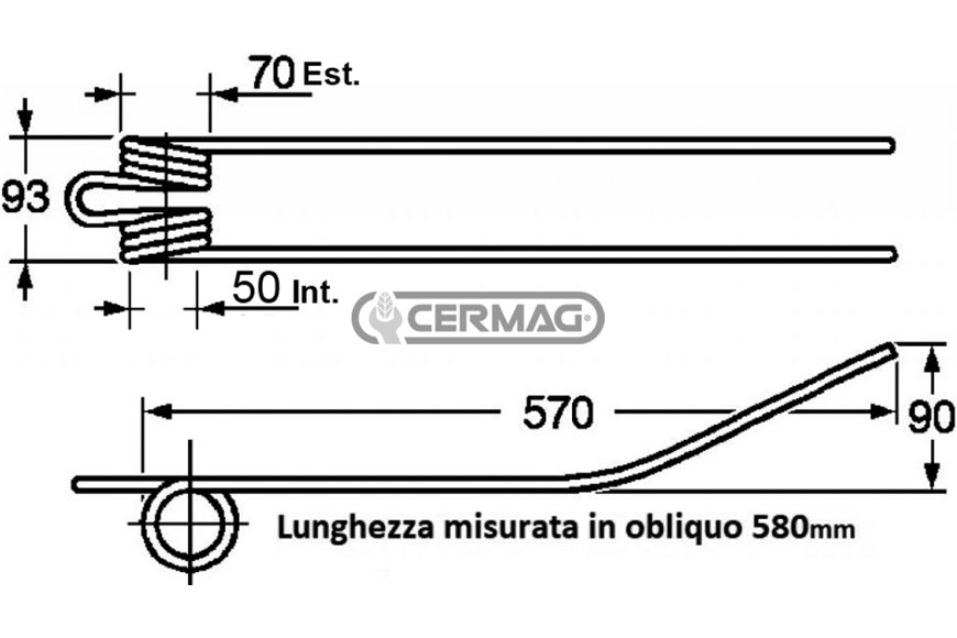 Dente a Molla Per Giroandanatore