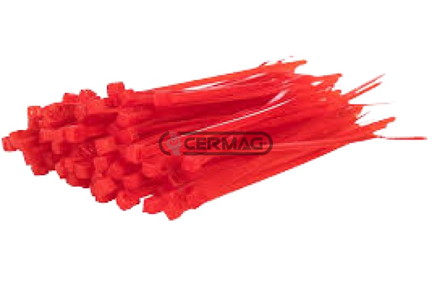 Fascette Per Cablaggi Colore Rosso Lunghezza 100x2.5 Mm