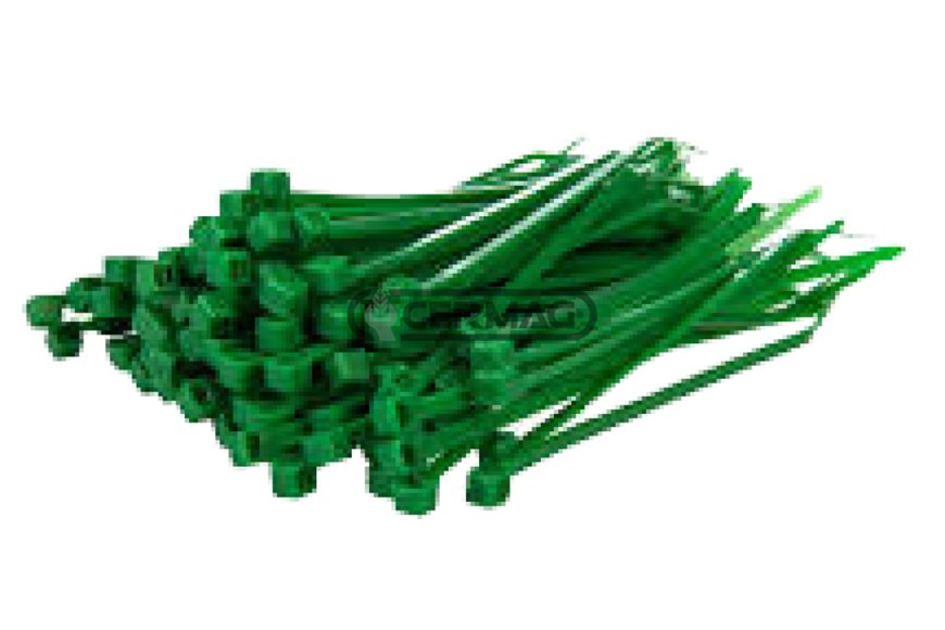 Fascette Per Cablaggi Colore Verde Lunghezza 200x4.5 Mm