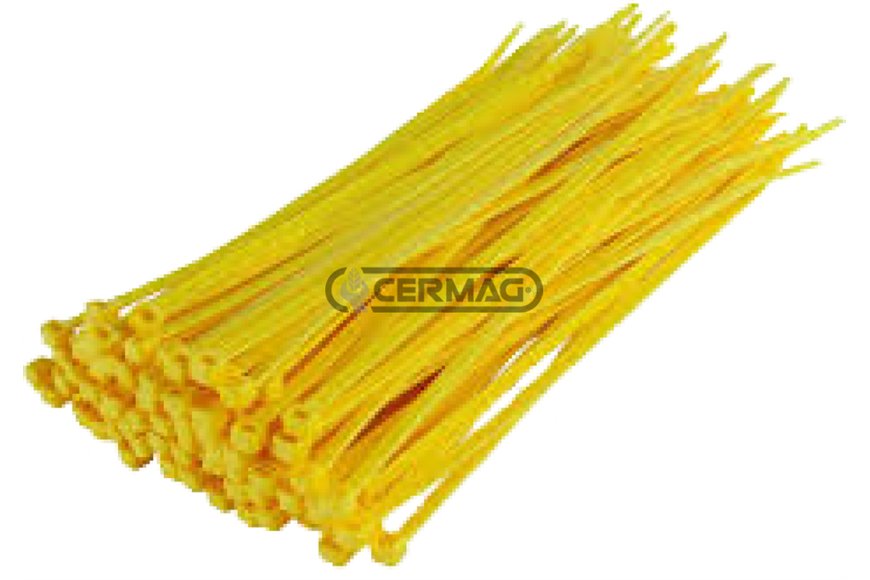 Fascette Per Cablaggi Colore Giallo Lunghezza 140x3.5 Mm