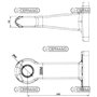 Occhione Di Traino Girevole Diametro 40 Mm Fori 6x17 Mm