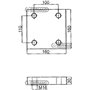 Piastra a Saldare Dimensione 160x160x30 Mm Fori 4xm16