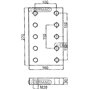 Piastra a Saldare Dimensione 160x270x30 Mm Fori 10xm16