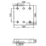 Piastra a Saldare Dimensione 160x160x30 Mm Fori 6xm16