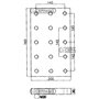 Piastra a Saldare Dimensione 200x345x30 Mm Fori 15xm20