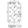 Piastra a Saldare Dimensione 200x345x35 Mm Fori 13xm20