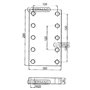 Piastra a Saldare Dimensione 160x280x30 Mm Fori 10xm20