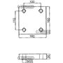 Piastra a Saldare Dimensione 160x160x30 Mm Fori 4xm20
