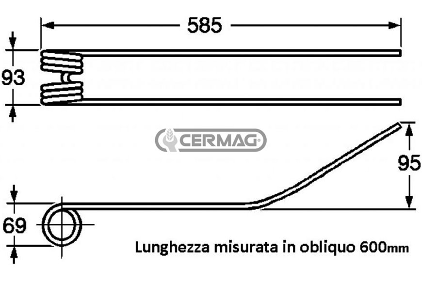Dente a Molla Per Giroandanatore
