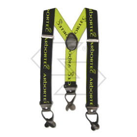 AT035 - Bretelle per pantaloni - Nero-Lime - Taglia unica