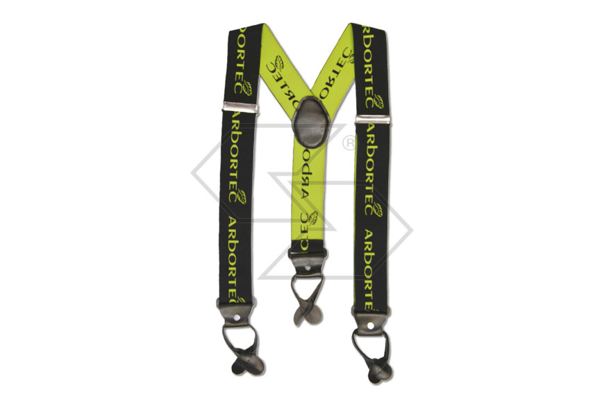 AT035 - Bretelle per pantaloni - Nero-Lime - Taglia unica