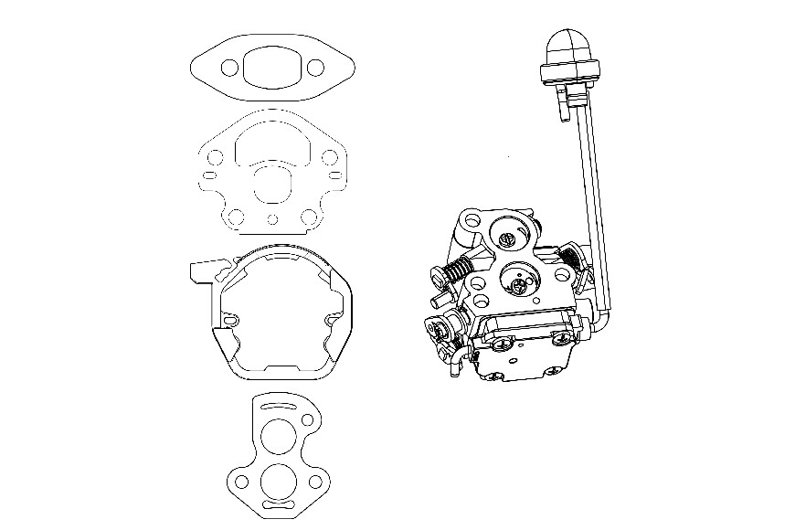 Vergaser-Reparatursatz – 587609701 – Original Husqvarna