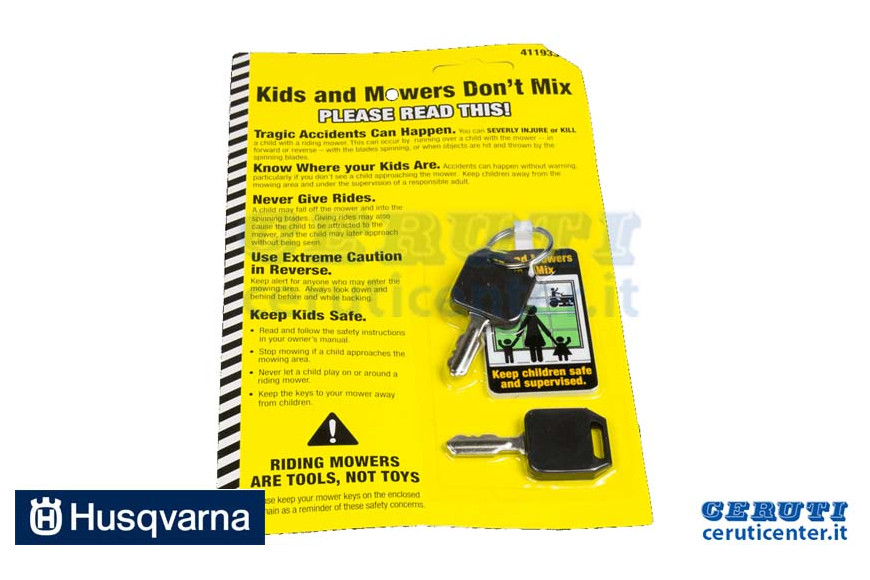 Chiave Avviamento - Originale Husqvarna - 532411933