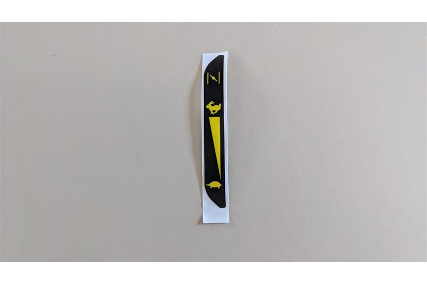 Etichetta Acceleratore Sd 98 - Originale Stiga - 114363697/0