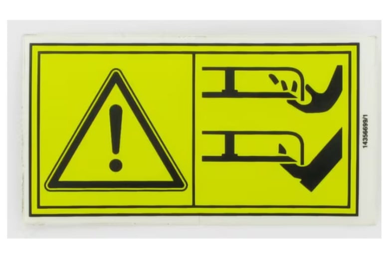 Etich. Pericolo Piatto Trattorini Cg - Originale Stiga - 114356699/1  - sostituisce - 114367751/0