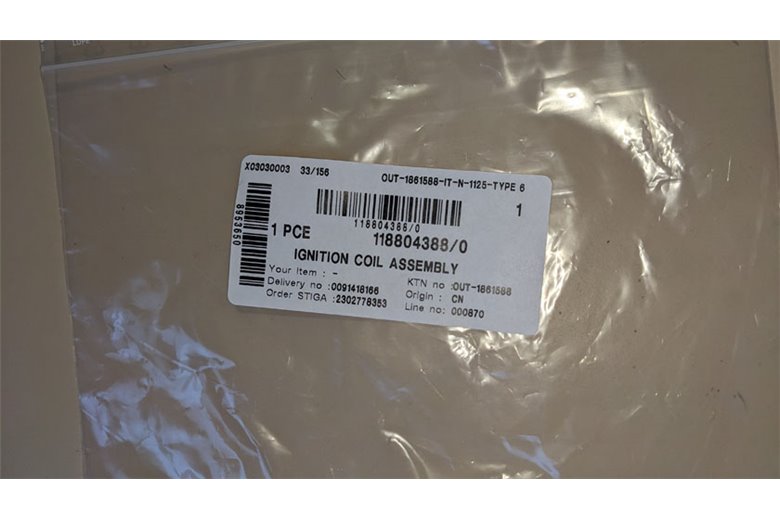 
Ignition Coil Assembly - Stiga Genuine Part - 118804388/0