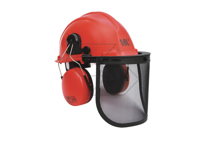 Casque de protection de la forêt complète avec des écouteurs et Visor En Net - Réf. R341946